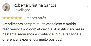 Avaliação de Roberta Cristina Santos sobre a Centromediar