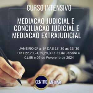 CURSO DE MEDIAÇÃO E CONCILIAÇÃO JUDICIAL E MEDIAÇÃO PRIVADA EAD T71